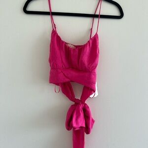 Altar'd State Vibrant Pink Crop Top